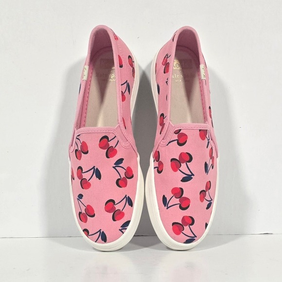 Kate Spade New York X Keds Cherry Double Decker Slip On Sneakers Women Size 6.5 - Picture 2 of 9